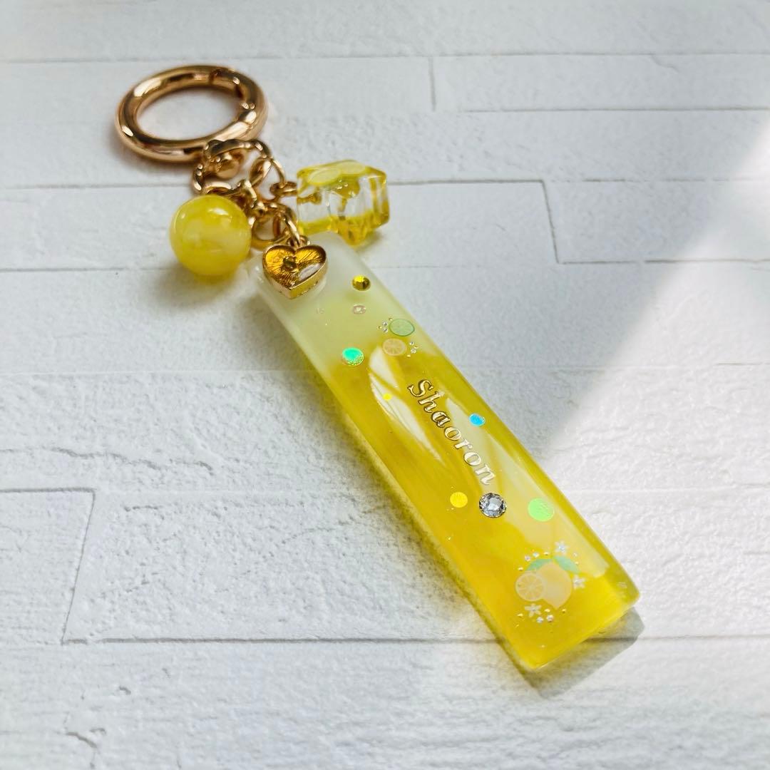 白藤ページ　名入れチャーム　レジンキーホルダー　7点