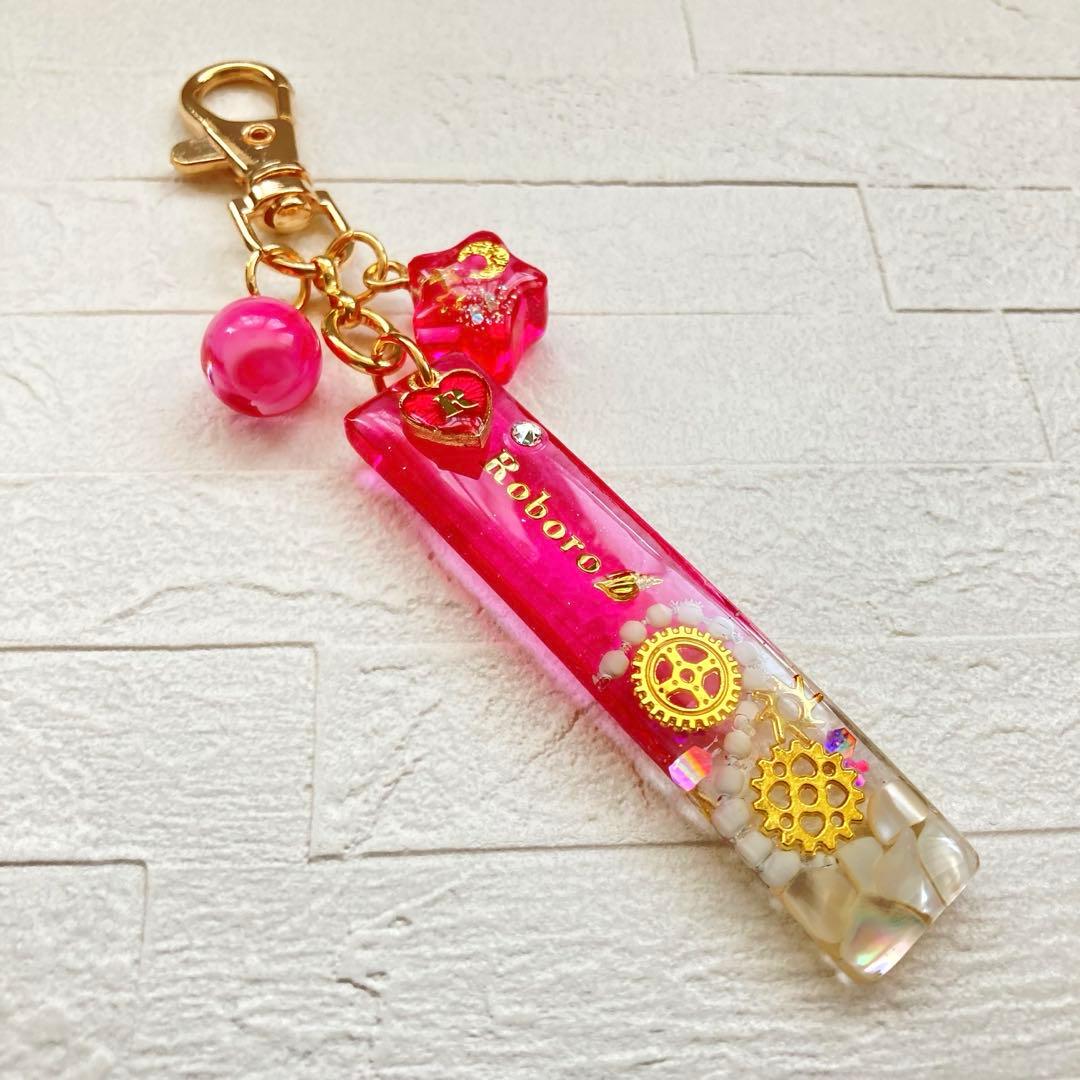 白藤ページ　名入れチャーム　レジンキーホルダー　7点