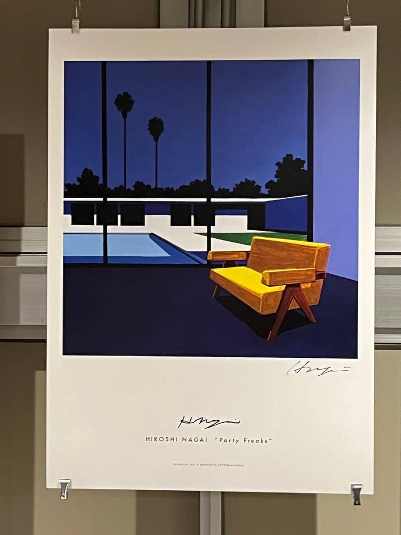 真田あきらシルクスクリーン版画「春・花」額寸縦57cm x 横41cm