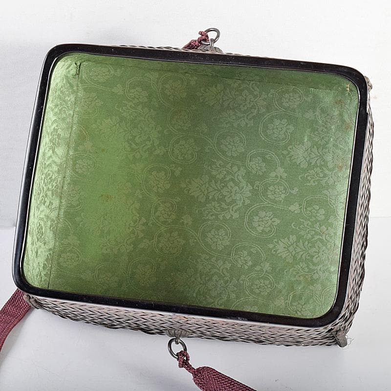 華山作 御所籠 皆具共 茶碗 棗など 十三点一式 仕覆付 共箱 F R7699Bの