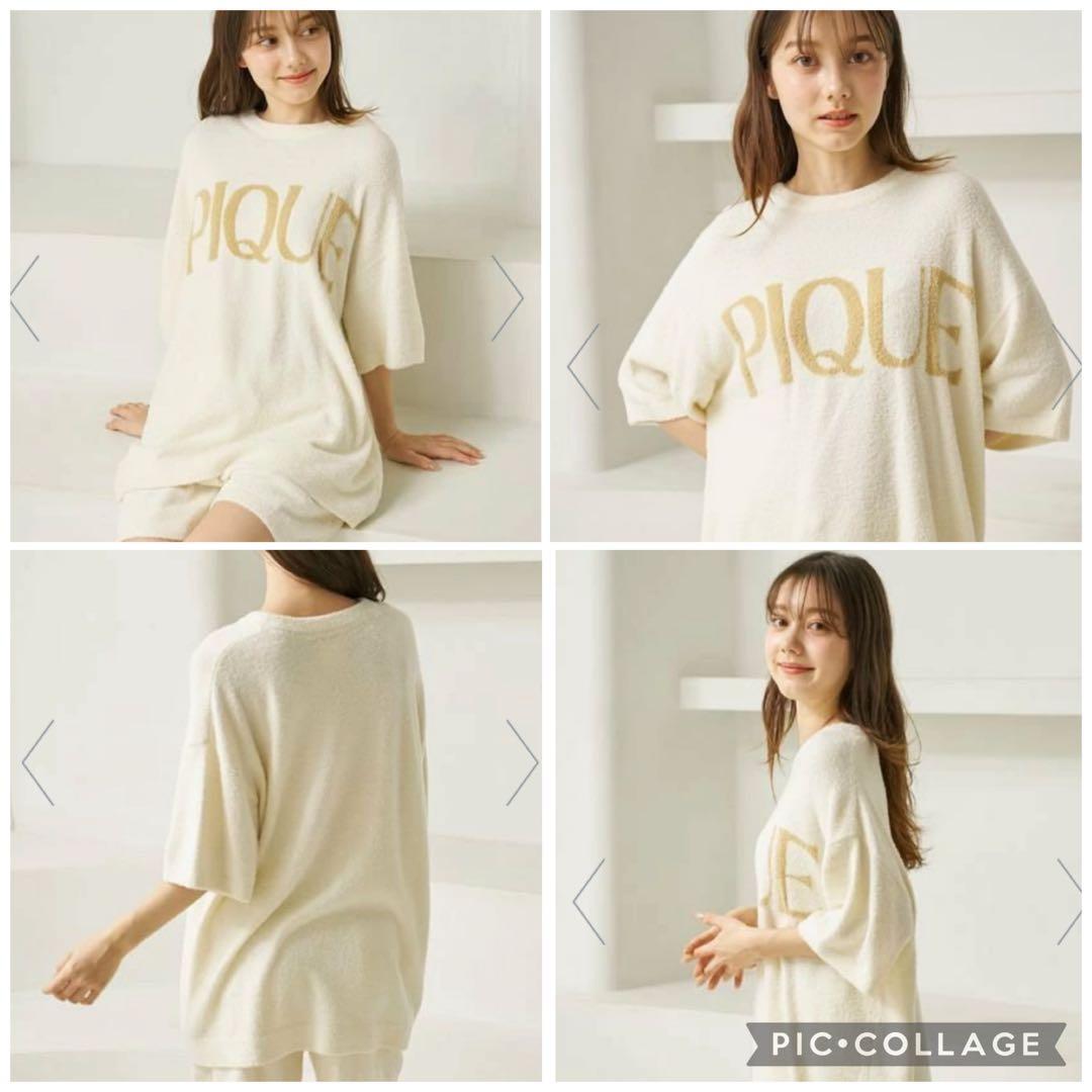 【新品】ジェラピケ スムーズィーロゴジャガードプルオーバー&ショートパンツセット