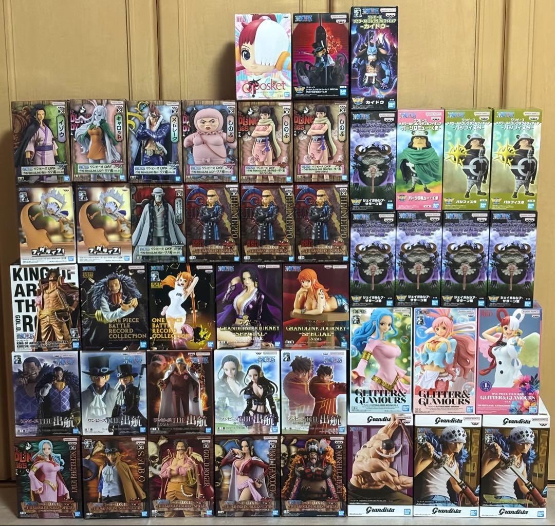 未開封】ワンピース フィギュア 44点 まとめ売り - メルカリ