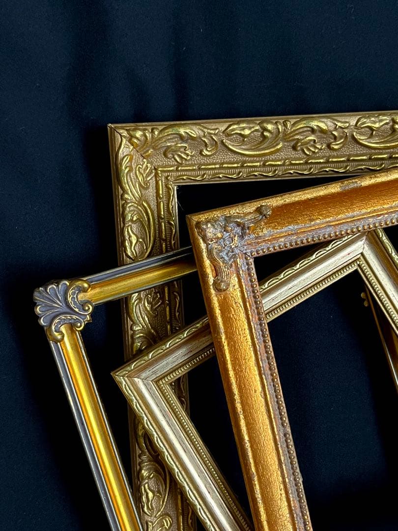 ◇フランスアンティーク｜写真立てフレームフォトスタンド木枠額縁額装