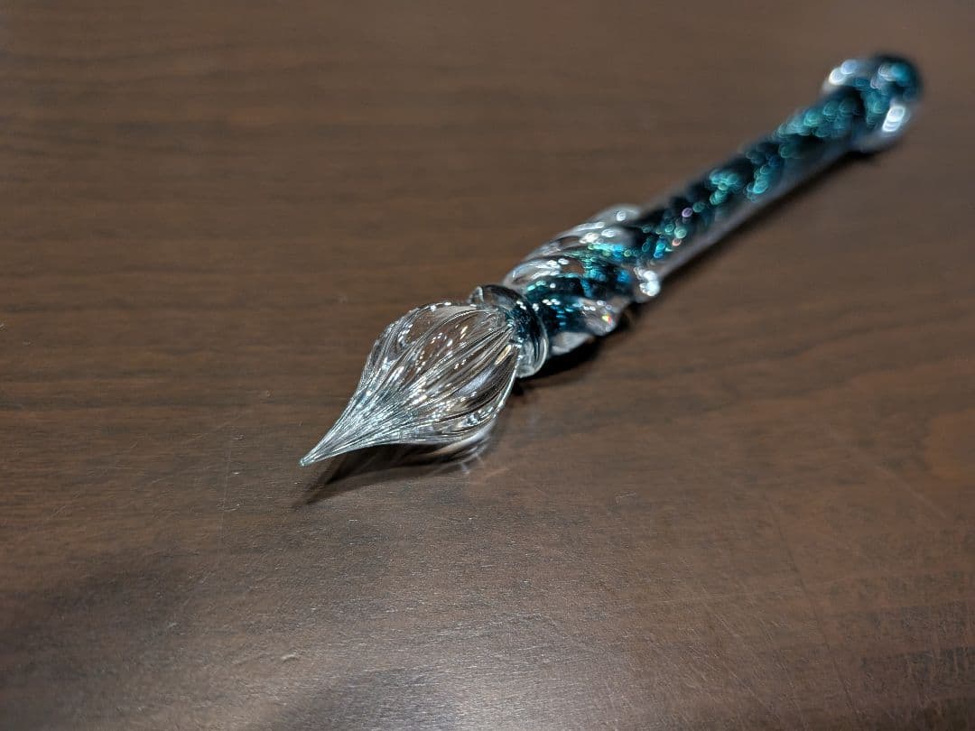 Kenmy's Labo ガラスペン ふと軸 チャコールグレーF