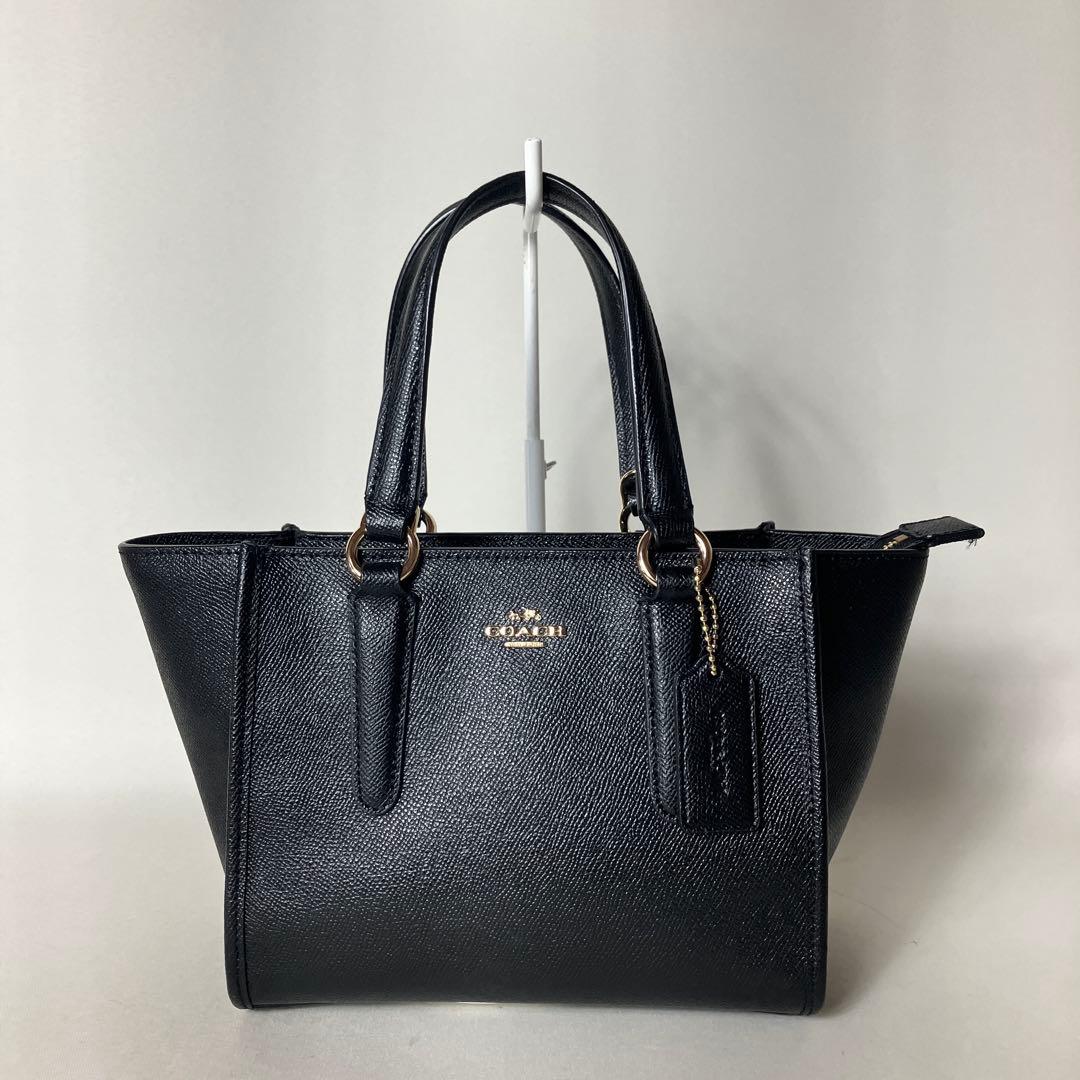 2510-345｜美品｜コーチ ハンドバッグ レザー ブラック コーチ