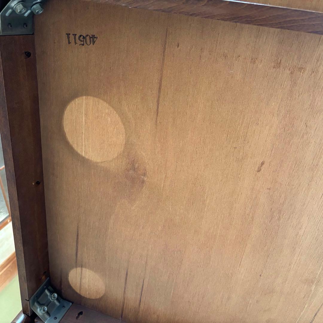 木製ダイニングテーブル アンティーク　昭和レトロ