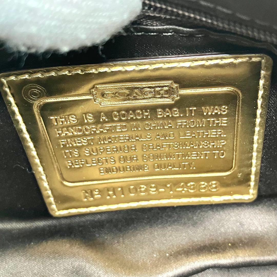 【希少】COACH コーチ　ハンドバッグ　ショルダーバッグ　ポーチ　スパンコール