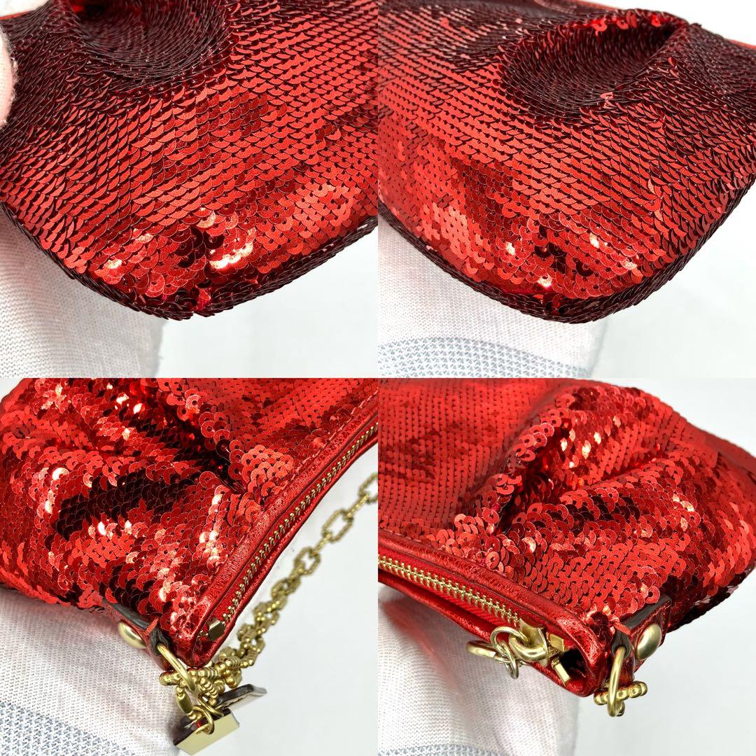 【希少】COACH コーチ　ハンドバッグ　ショルダーバッグ　ポーチ　スパンコール