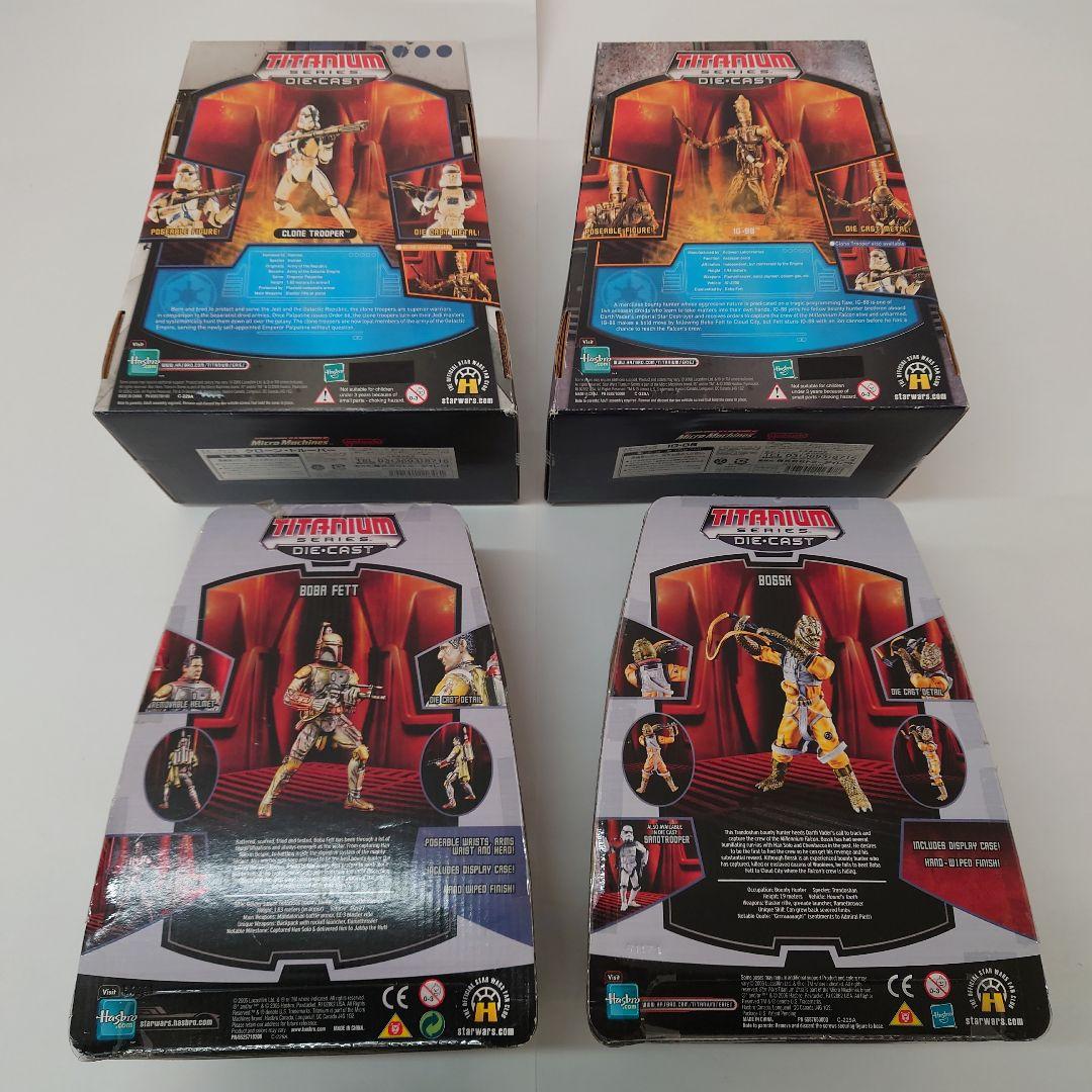 スターウォーズ　タイタニウムフィギュア 4点セット　Star Wars