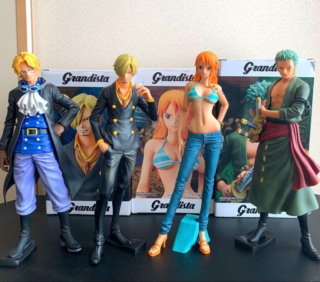 ワンピース グランディスタ フィギュア ナミ サンジ ゾロ サボ 4体