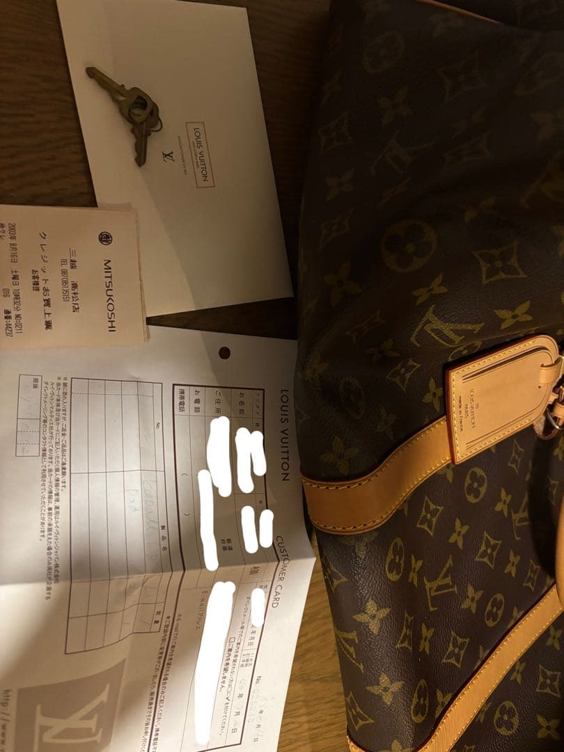 美品】Louis Vuitton キーポル60 レシート、カスタマーカード有り 美品