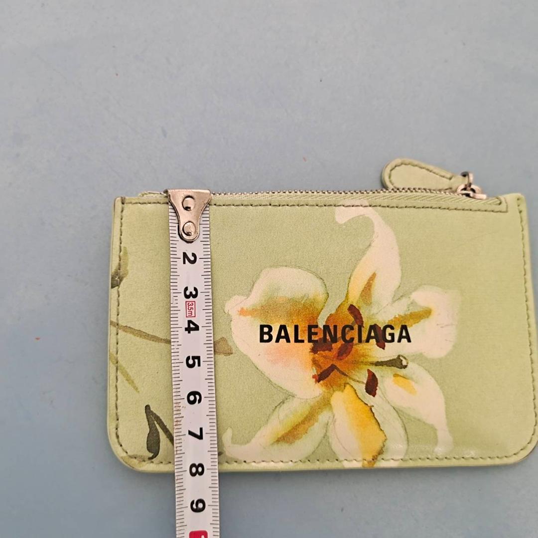 最終割引　BALENCIAGA ユリ柄 ミニ財布　パース