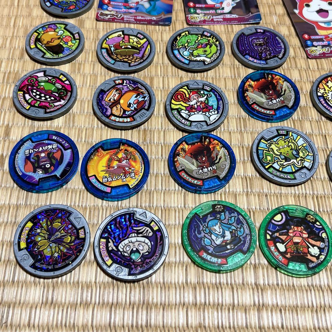 妖怪ウォッチ　妖怪メダル　メダル　シール　カード　62点セット