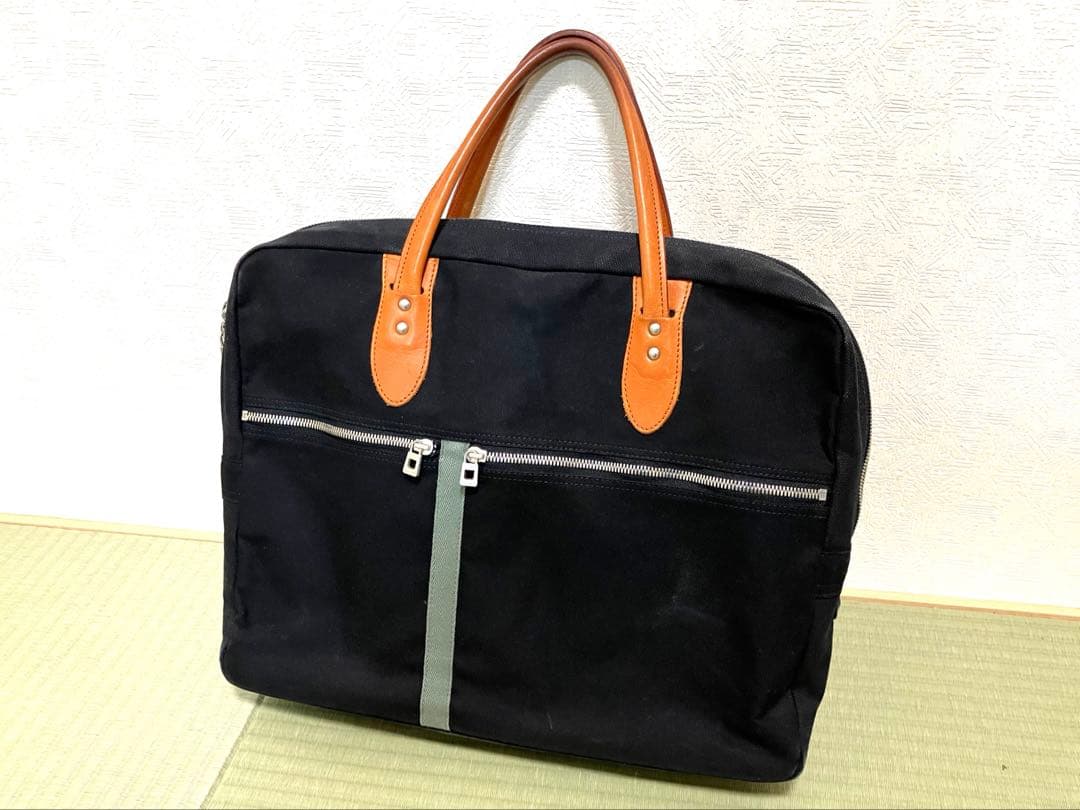 よ*パ様 一澤信三帆布　ビジネスバッグ H26 綿帆布　黒色　メンズ　バック　格