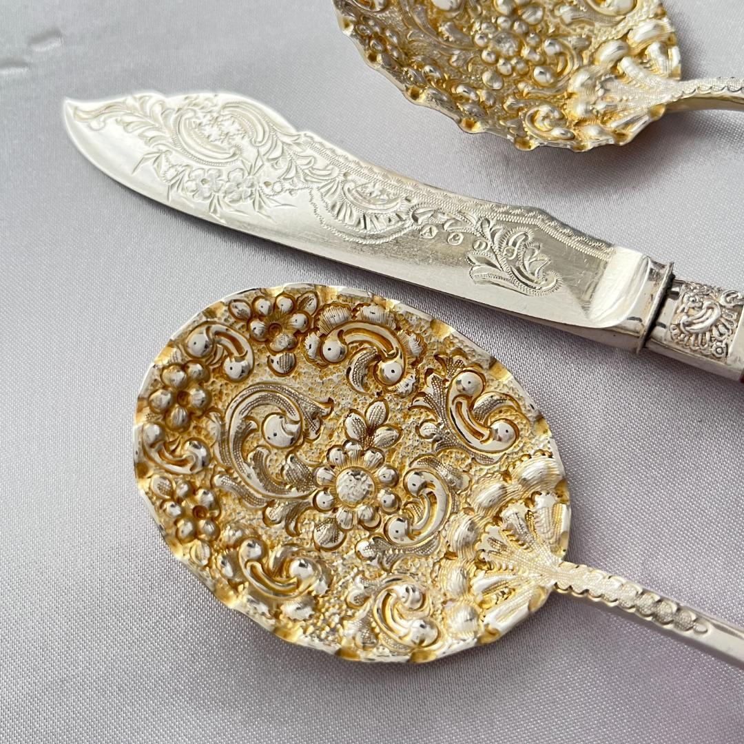 Allen & Darwin】【白蝶貝】ベリーサーバー / バターナイフ