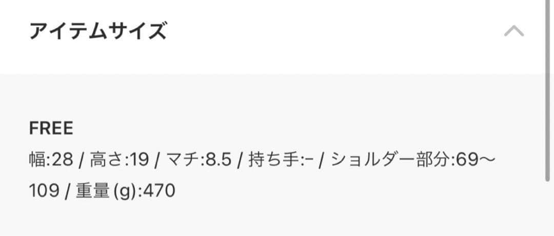 ear PAPILLONNER ワイドテープショルダーバッグ