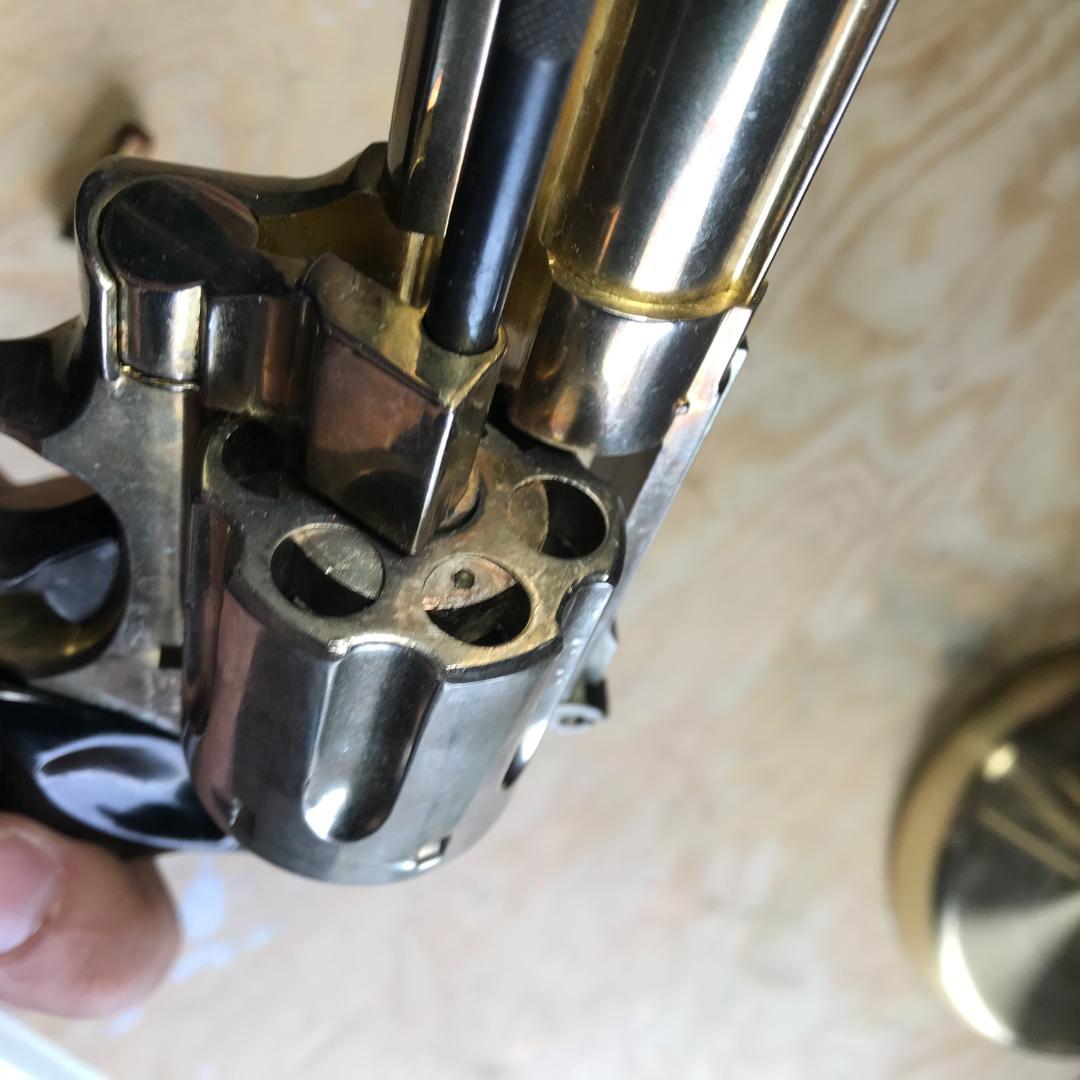 S&W 真鍮？金メッキ？モデルガン発火タイプカートリッジ6個付き