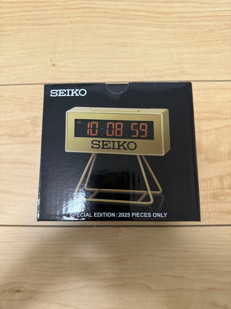 完売品SEIKO デジタル置時計 ゴールド 2025個限定 完売品SEIKO