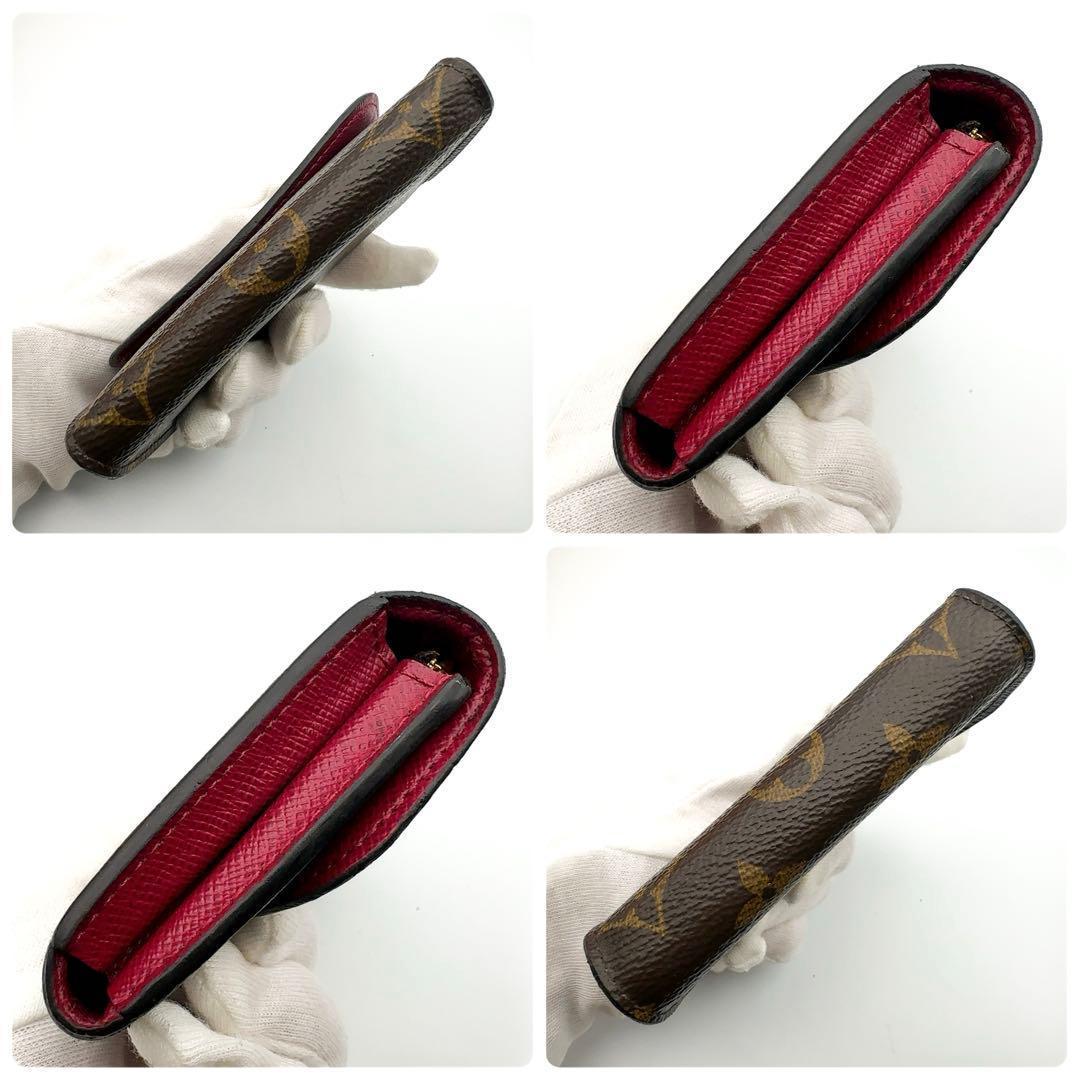 なおみルイヴィトン モノグラム ロザリ フューシャ 折り財布 小銭入れ