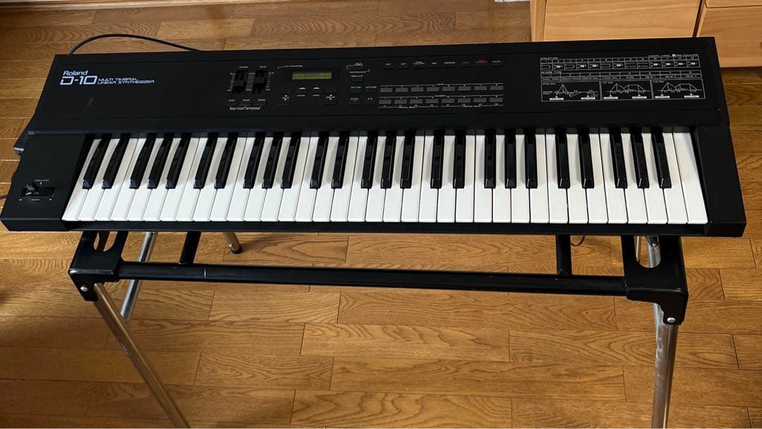 スタンド付可 Roland D-10 シンセサイザー ROM カード等付属品付き