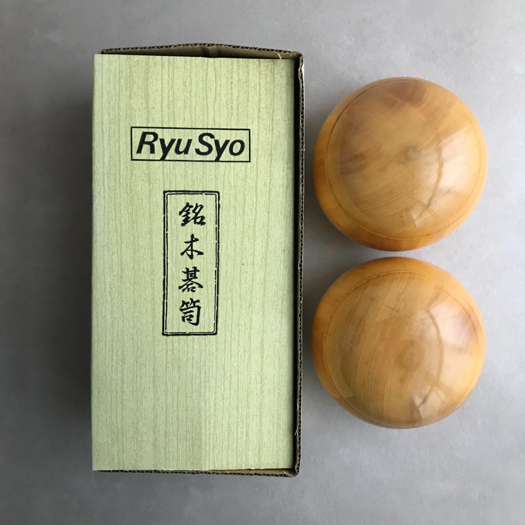 【土日限定出品】囲碁の駒 本蛤碁石（那智黒付）＆ 碁笥（榧 特大 松）セット