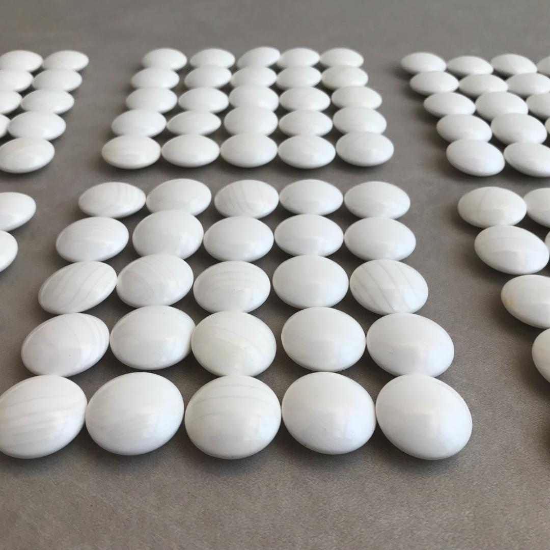 【土日限定出品】囲碁の駒 本蛤碁石（那智黒付）＆ 碁笥（榧 特大 松）セット