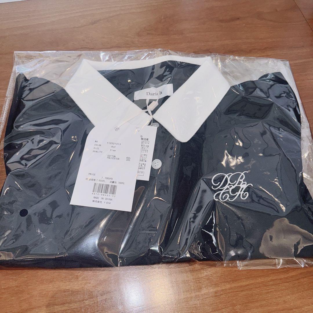 Darich ダーリッチ　DRCHバイカラーポロシャツ　ネイビー　NVY 新品