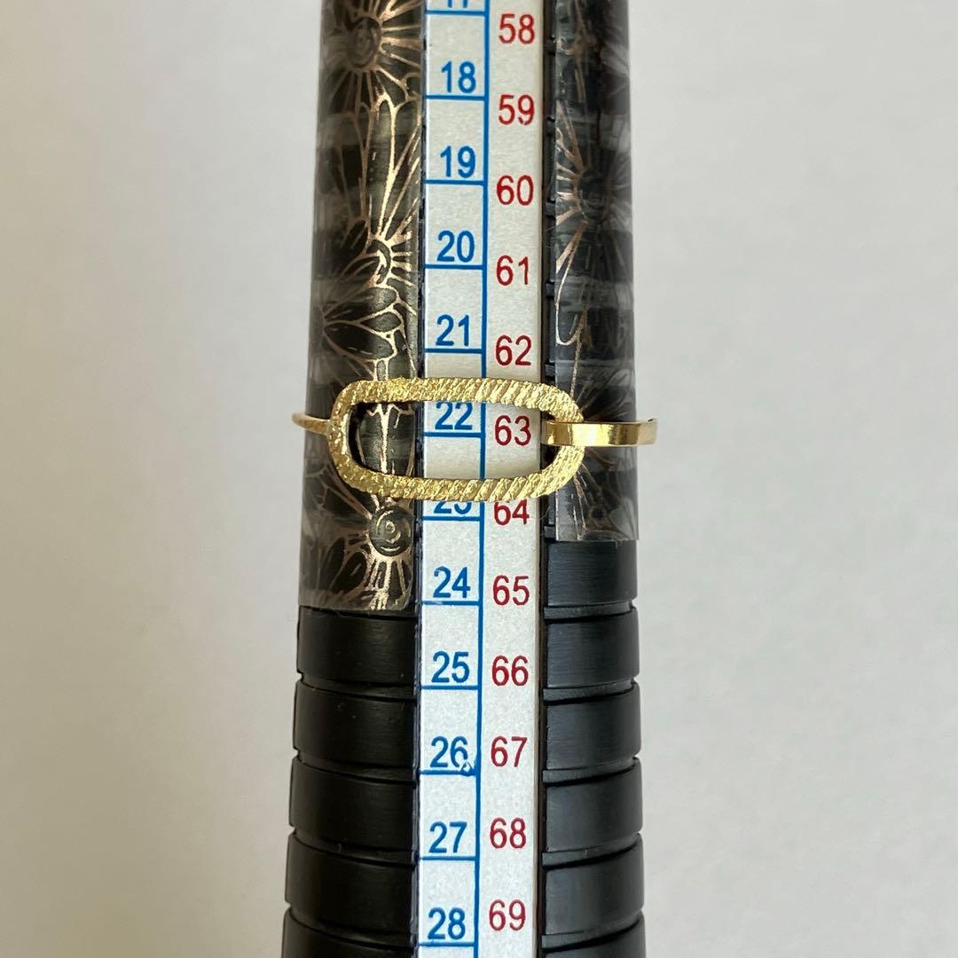 K18 18金　18号　リング　50