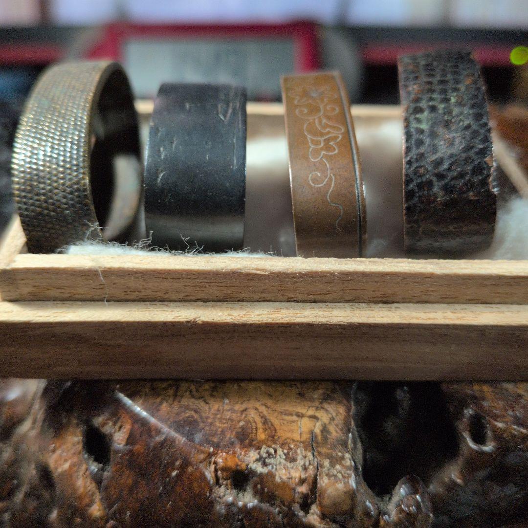 金属縁頭4点セット 武具用