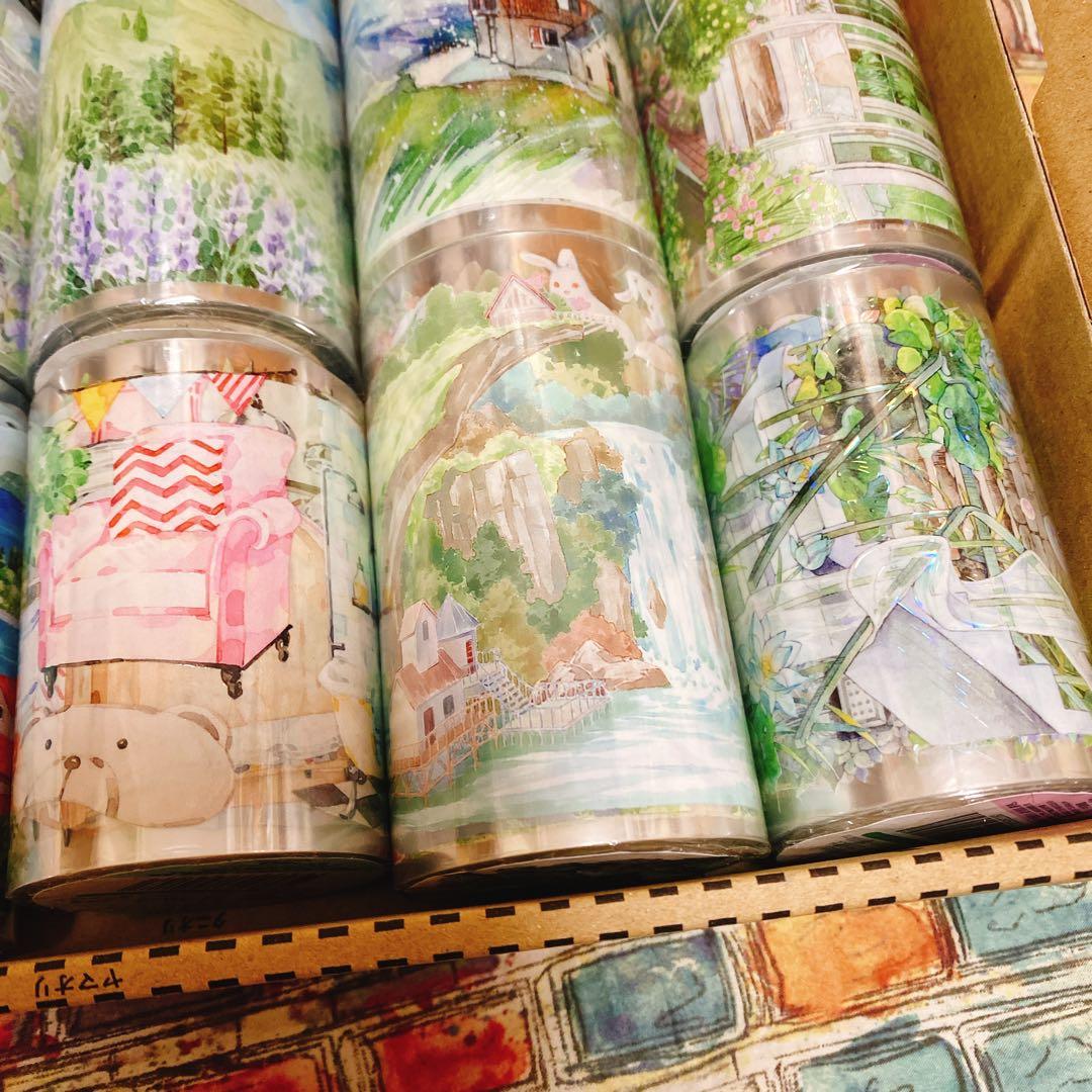 海外マスキングテープ巻売りまとめ売り 風景マスキングテープセット③