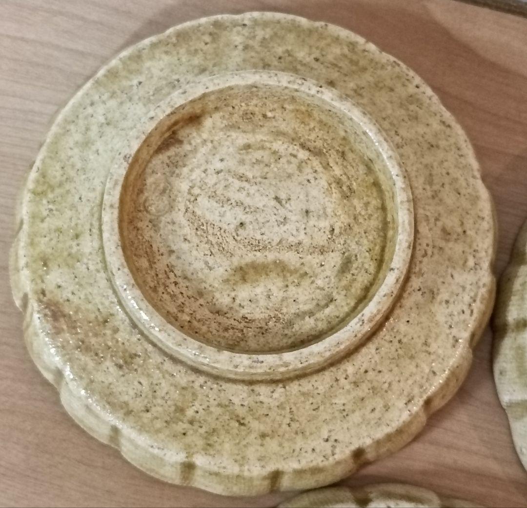 三代加藤作助造 黄焼向付 加藤精一作 黄瀬戸焼 向