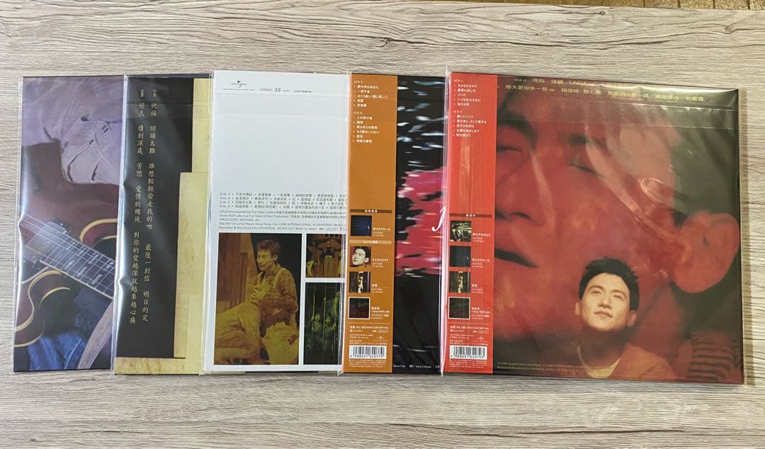 5枚　吻別 張學友 ジャッキー・チュン Jacky Cheung レコード　LP