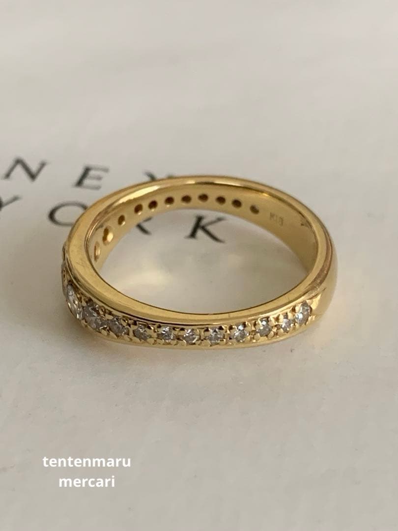 K18 ☆ ダイヤモンドエタニティリング ☆ オーダーメイド・10号・4.6g