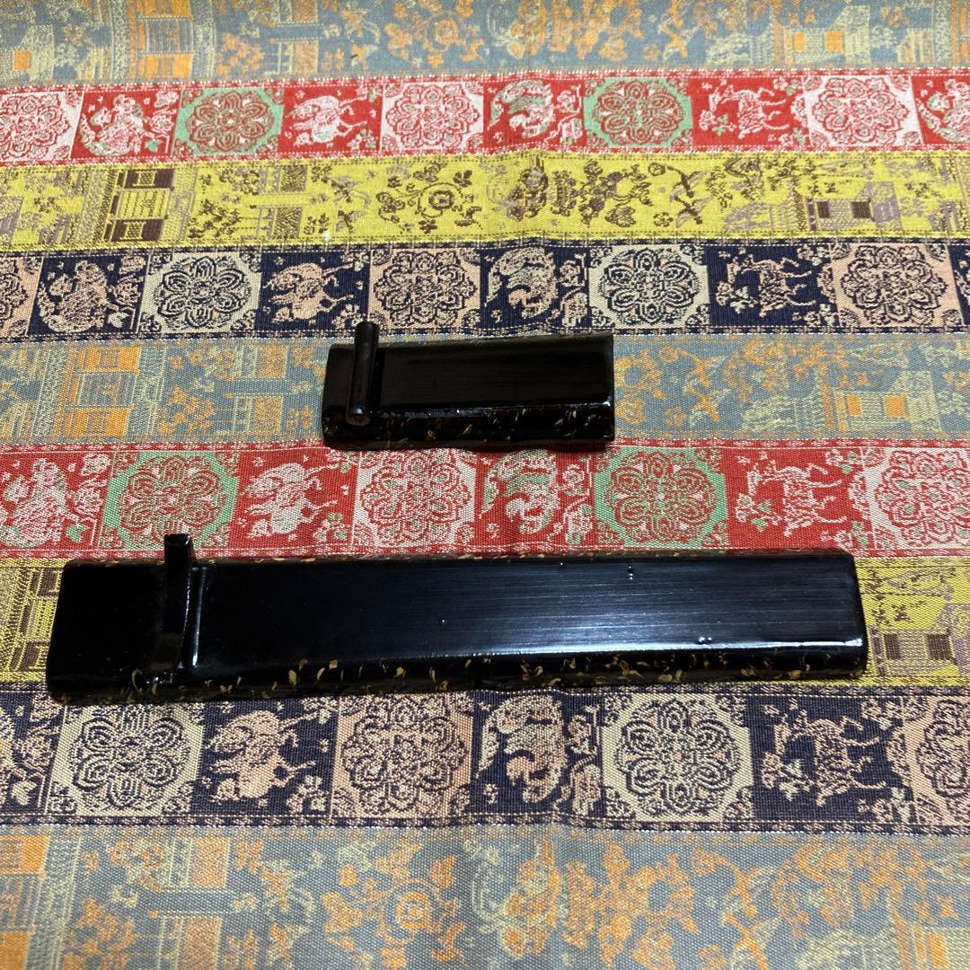 松葉柄 漆塗菓子器揃 ビロードに覆われた木箱入り5品