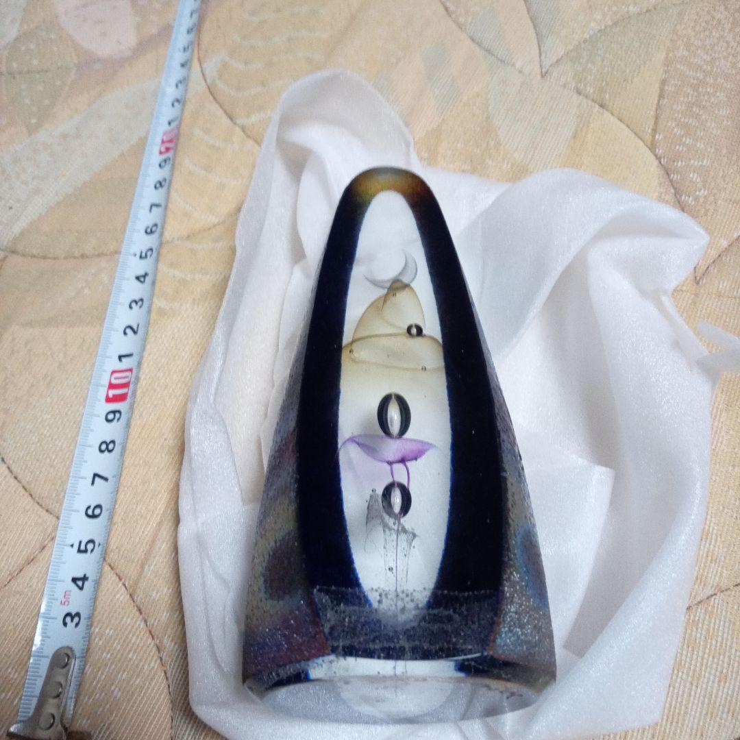 吹きガラスの名作 唯一無二 天才作家 野田雄一作 「天蒼」