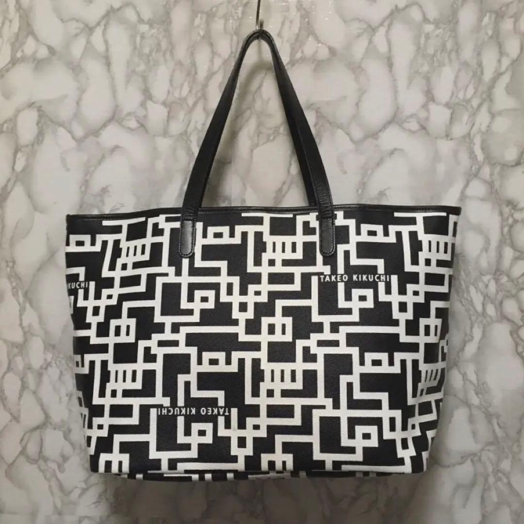 布袋寅泰×TAKEOKIKUCHI 30th記念コラボ トートバッグギタリズム柄