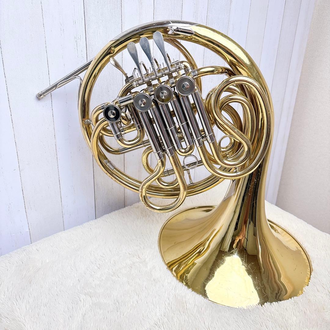 YAMAHA ヤマハ YHR-664 フルダブルホルン マウスピース付き