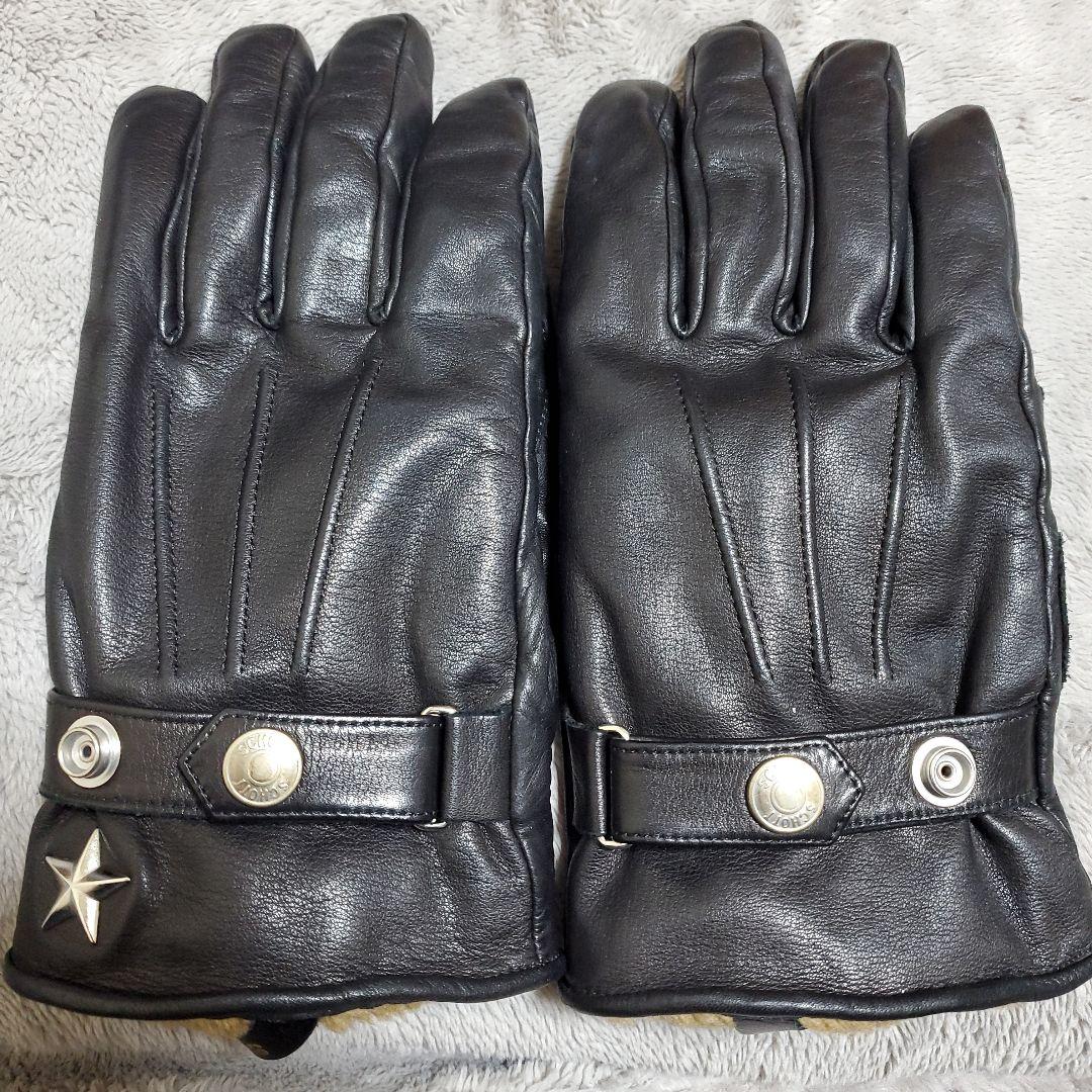 【美品土日最終超特価】Schott ワンスター レザーグローブ 革手袋 Lサイズ Schott N.Y.C（ショット） Schott レザーグローブ メンズ 革手袋 ワン