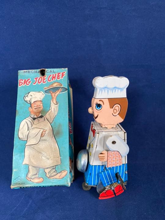 １９５０年代　“ビッグジョー　シェフ” 慌ただしく動きまわるコックさん　■米屋製 1950年代 “ビッグジョー シェフ” 慌ただしく動きまわるコックさん