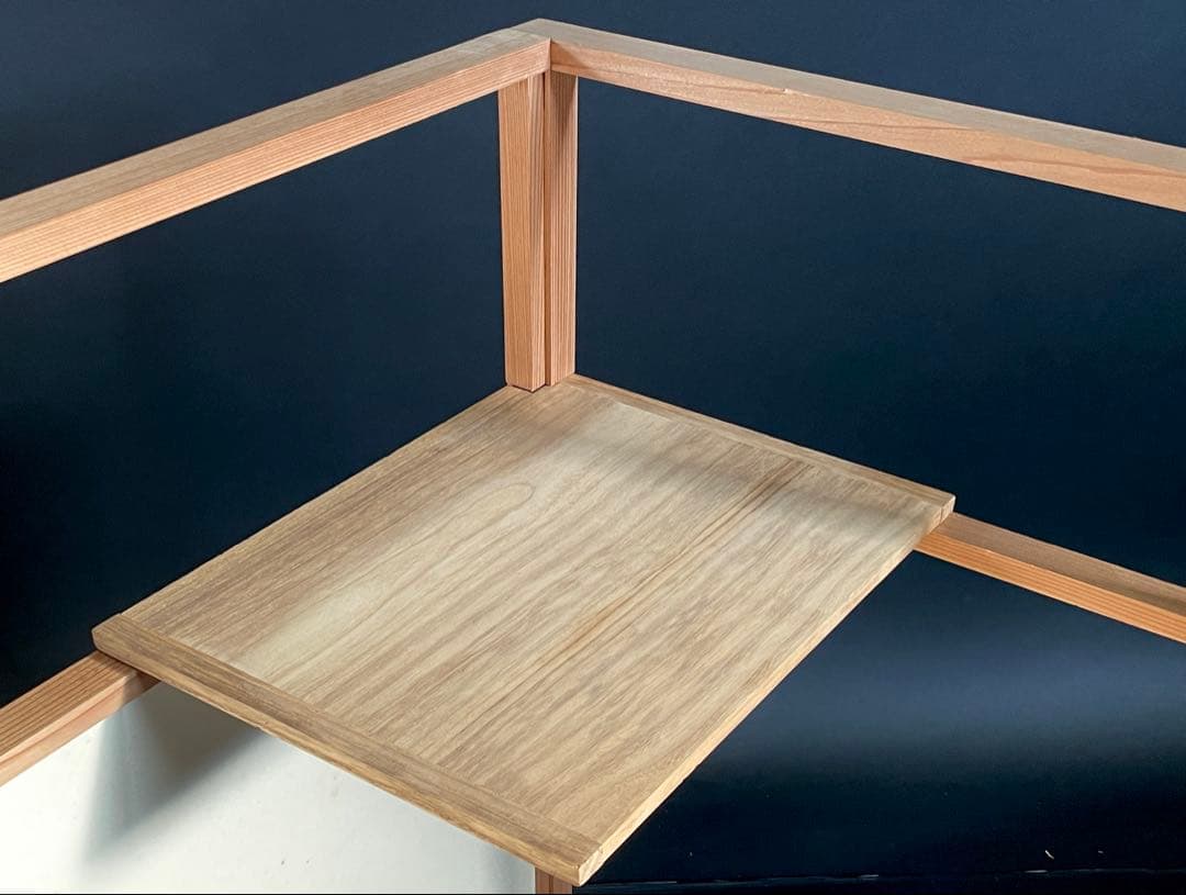 母」 表千家 一甫宗匠御好 台目棚 自在棚 組立式 紙箱 茶道具（107①