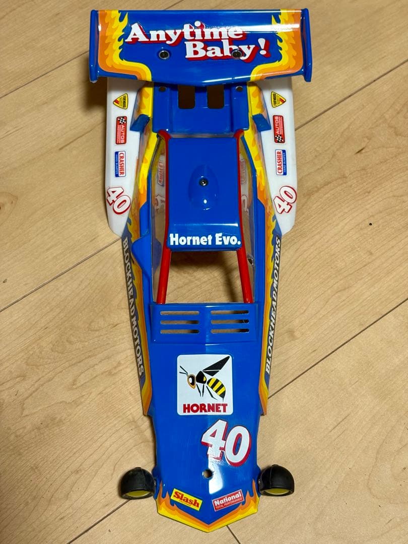 タミヤ ホーネットevo ピンクタイヤ他オプション付属　メカレス