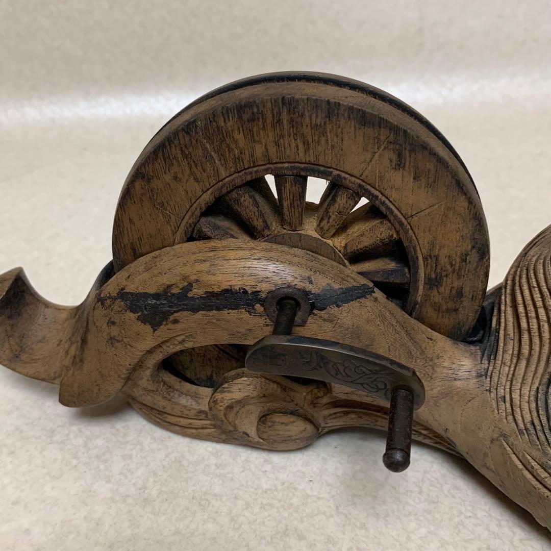 古民具 大工道具 木彫 墨壷 宗秀作