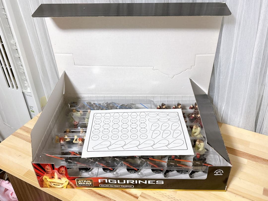 スターウォーズ エピソード1 フィギュア8種×6セット　店頭ディスプレイボックス