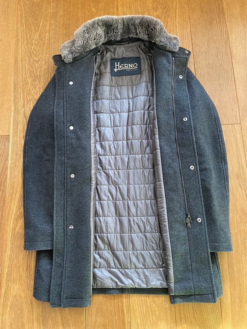 HERNO ヘルノウールスタンドカラーコート