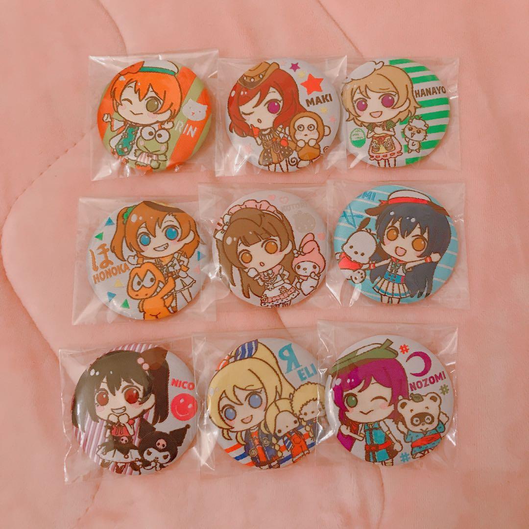 ラブライブ μ's ＊ バッジ ラブライブ！シリーズ スクスタ箔押し缶