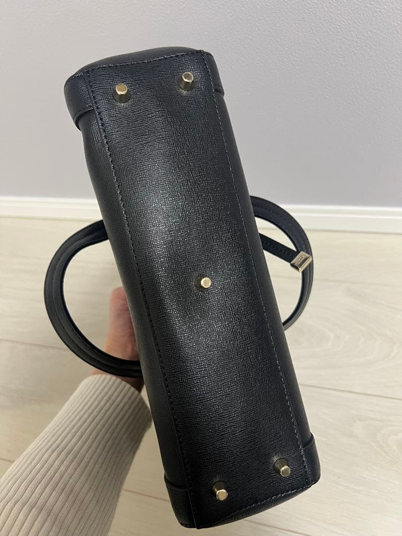 ゲリラセール‼️FURLAフルラ ギネヴラ 黒 ブラック 2way ハンドバッグ