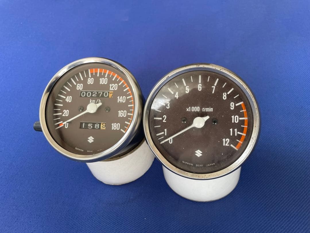 切*磨様 GS400 純正　国内　後期　スピードメーター　タコメーター　セット