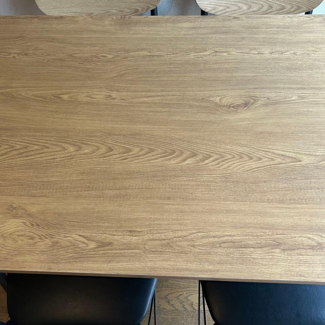 ナチュラルウッド ダイニングテーブル　５点セット