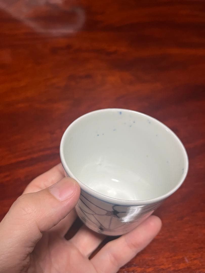 古伊万里 氷裂 菊 蕎麦猪口 そば猪口 無傷完品 民藝 民芸