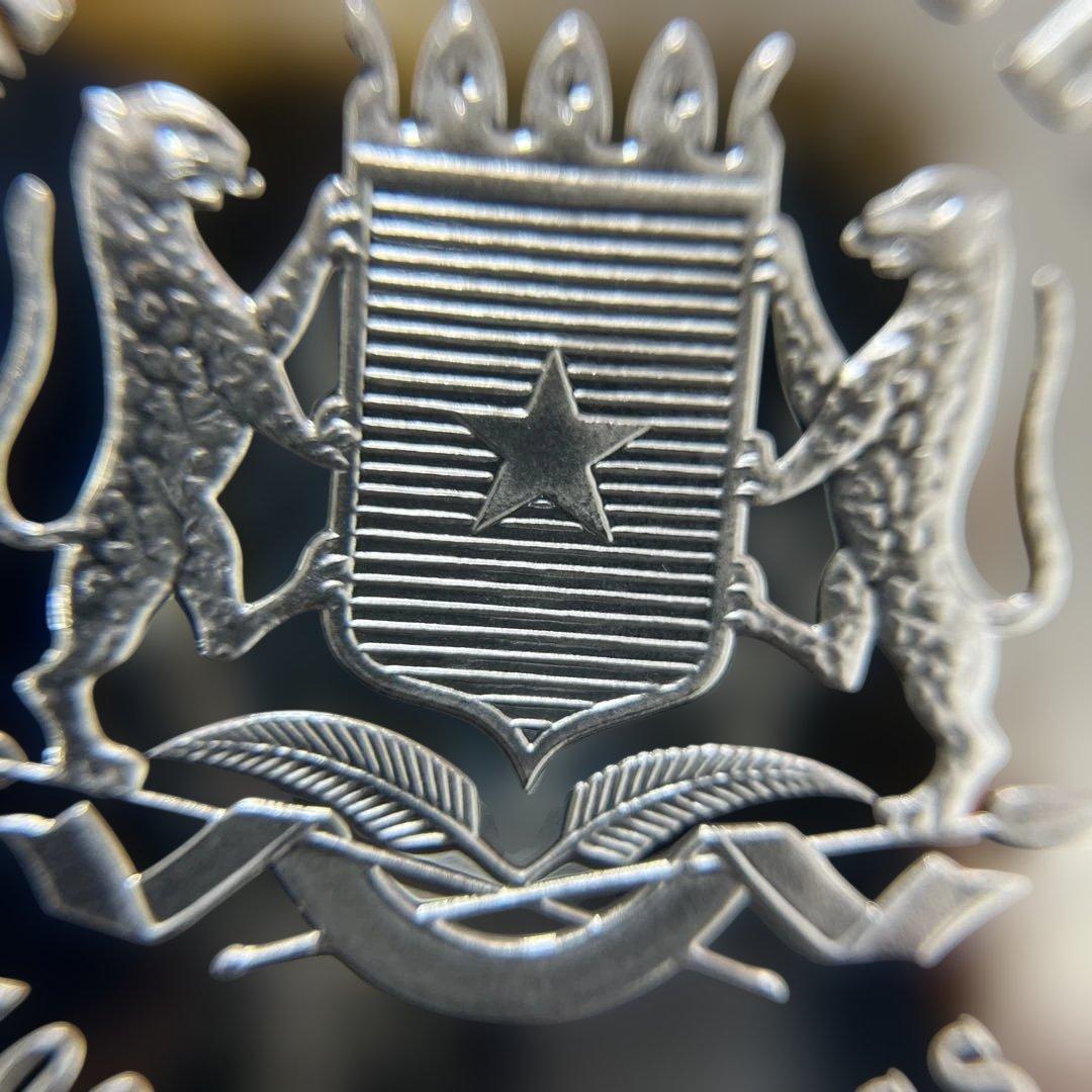 純銀】ソマリア共和国 2018年 エレファント銀貨100シリング 1オンス①